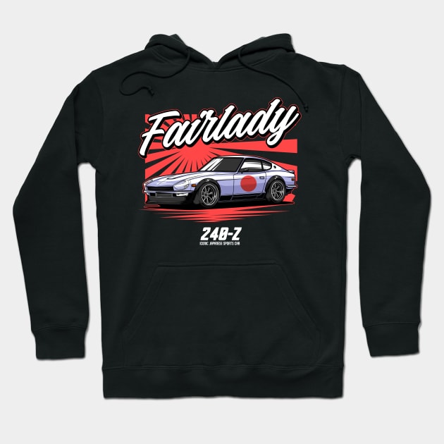 Datsun 240z Fairlady Z Hoodie by JDM Boyz